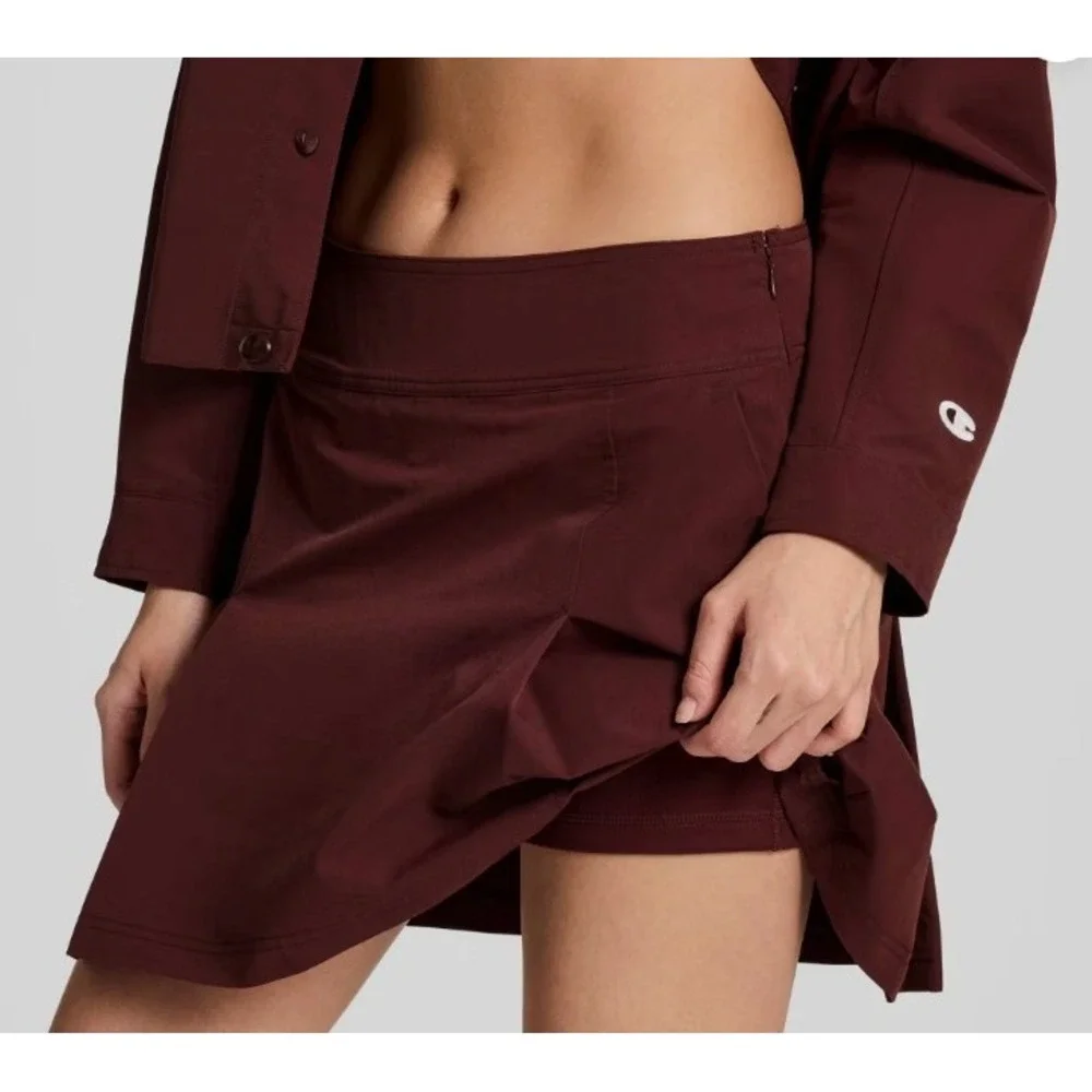 Champion Skort Womens Maroon Size 4 Pleated Athletic - NWT